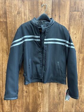 Universal Rider Women's Motorcycle Jacket with Zip Out Liner Black Bomber